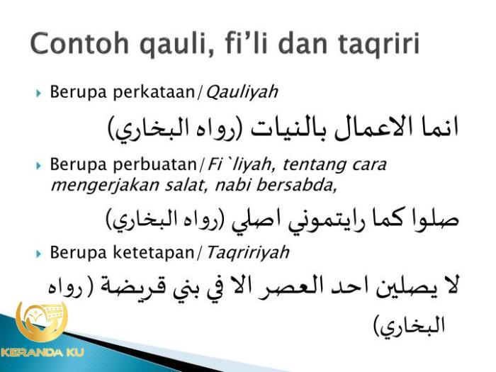 Contoh sunnah taqririyyah