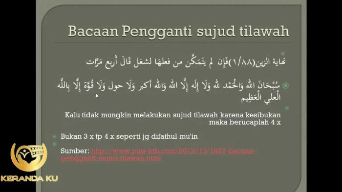 Sujud Tilawah adalah: Pengertian, Hukum, Rukun, dan Tata Cara Sujud Tilawah adalah: Pengertian, Hukum, Rukun, dan Tata Cara