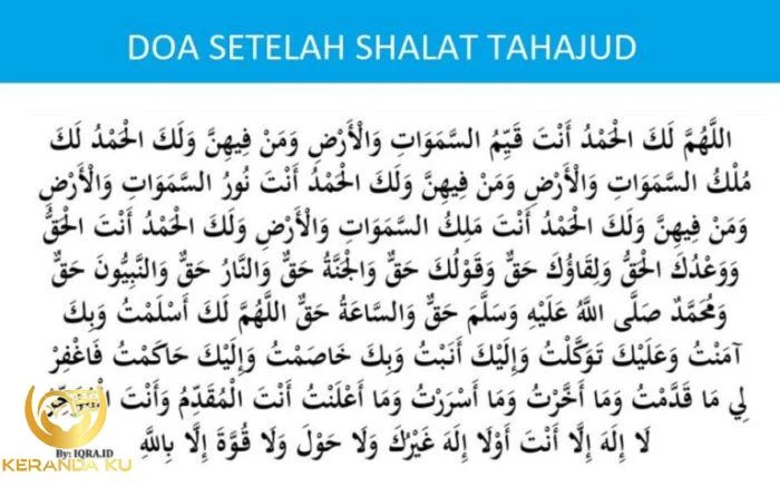 Tata cara sholat tahajud 8 rakaat