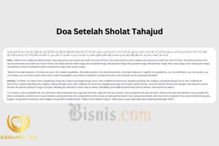 Doa Setelah Sholat Tahajud, Niat, Tata Cara, dan Waktu yang Sesuai ... Doa Setelah Sholat Tahajud, Niat, Tata Cara, dan Waktu yang Sesuai ...
