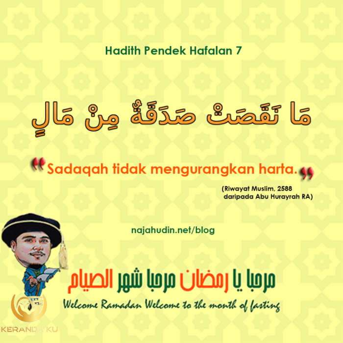 SEDEKAH TIDAKLAH MENGURANGI HARTA - Nasihat Sahabat