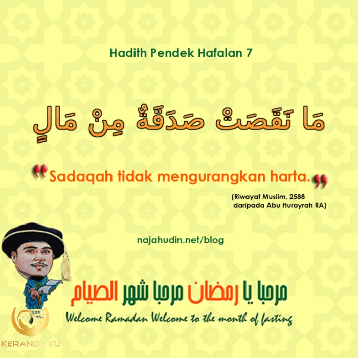 SEDEKAH TIDAKLAH MENGURANGI HARTA - Nasihat Sahabat