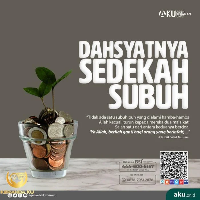 Dahsyatnya Sedekah Subuh Harta Berlipat Berbuah Doa dari Malaikat