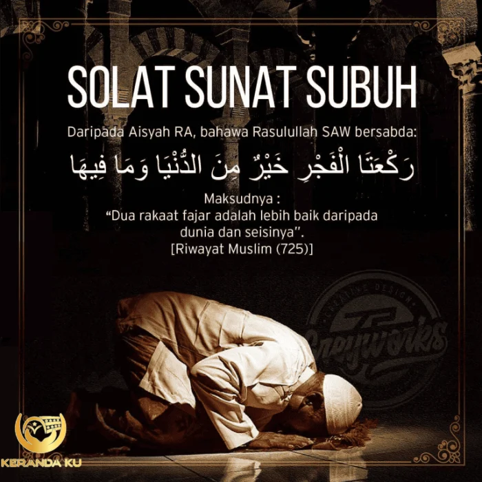 Doa Selepas Solat Sunat Fajar / Niat Cara Solat Sunat Fajar Panduan ...