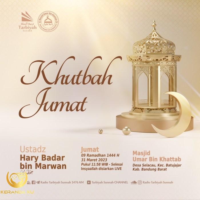 9 Sunnah Khutbah Jumat Lengkap Beserta Hadistnya