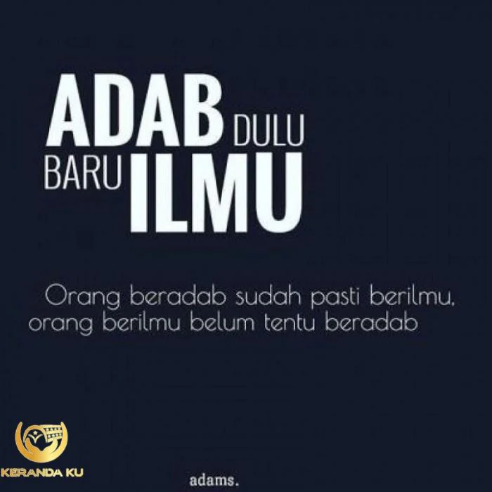 Adab dan Ilmu