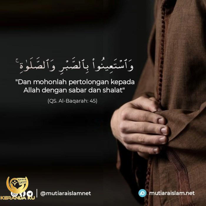 Tausiah islam tentang sabar