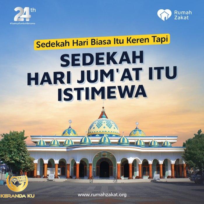 KEUTAMAAN SEDEKAH JUMAT - Rumah Zakat
