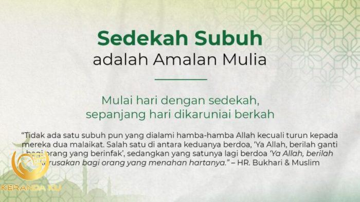 Cara Sedekah Subuh di Rumah Sendiri | karna.id