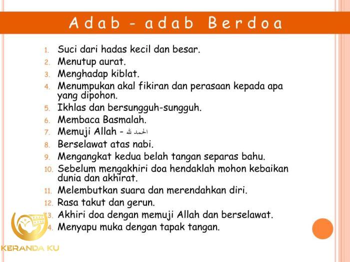 PPT - ADAB-ADAB BERDOA PowerPoint Presentation, free download - ID:970293
