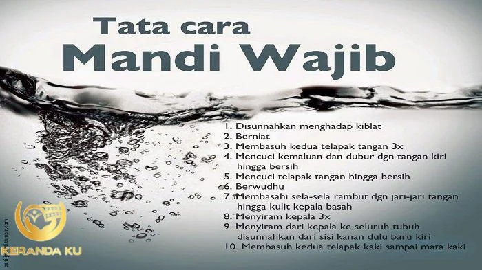 Tata cara mandi wajib | Kutipan doa, Belajar, Buku keagamaan Tata cara mandi wajib | Kutipan doa, Belajar, Buku keagamaan