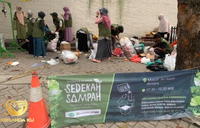 Unik, Warga Bintaro Bantu Palestina Dari Sedekah Sampah